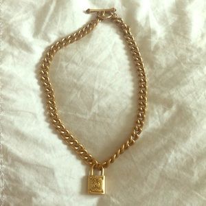 Juicy Couture lock and key necklace